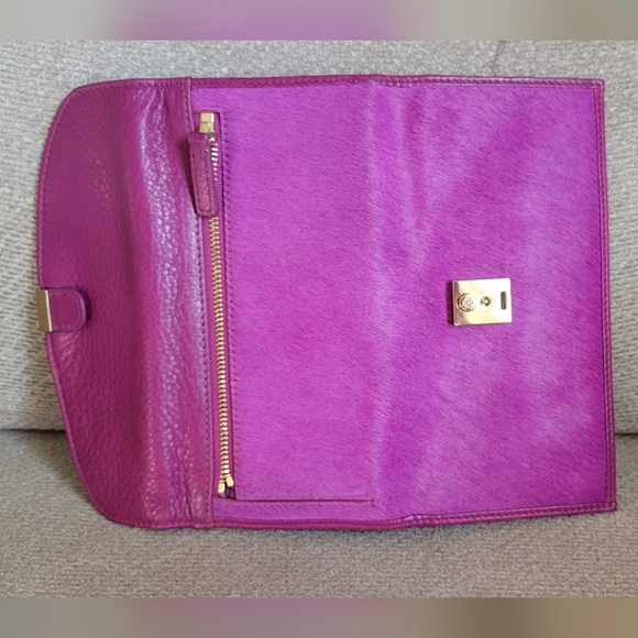 Tory Burch Pricilla Calf Hair Wallet - Picture 12 of 13